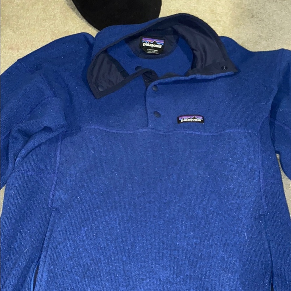 blue patagonia jacket